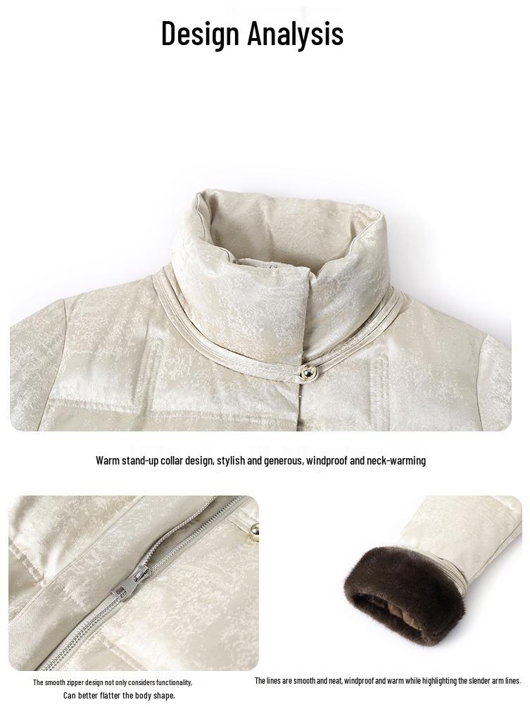 Stylish 2025 Winter Down Jacket for Middle-Aged & Older Women