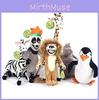 Collezione Adorabile di Peluche dei Personaggi di Madagascar con Re Julien e Amici