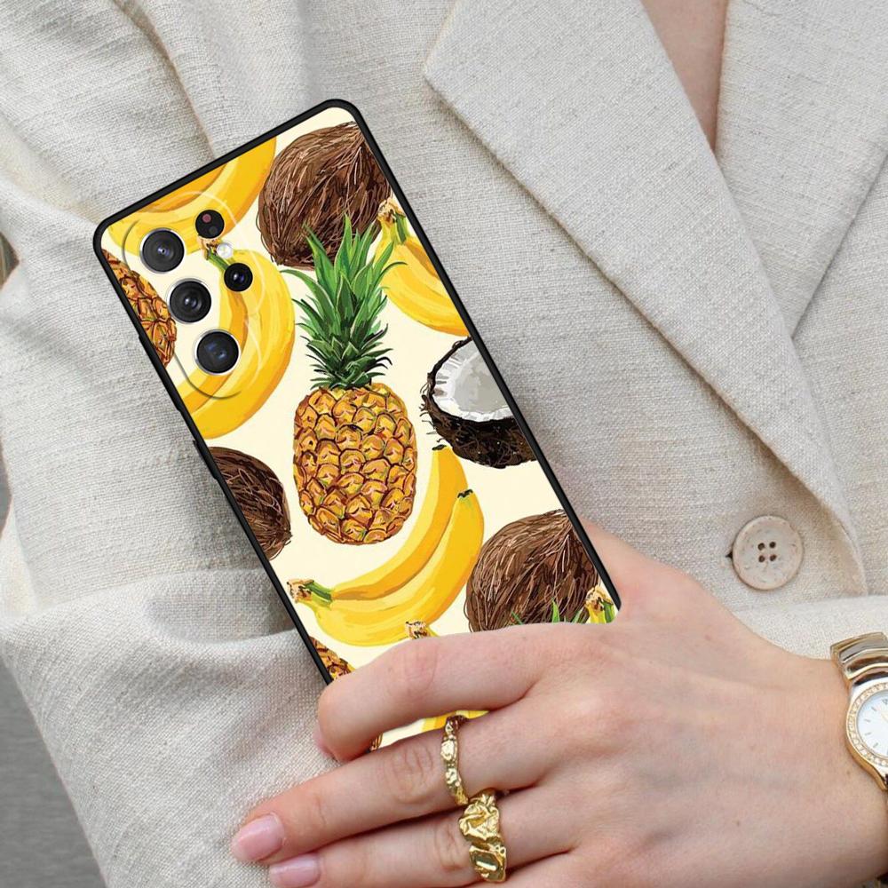 Summer Fruit Pineapple Cell Phone Case for Samsung Galaxy S26 Ultra S25 S24 S23 S22 S21 S20 Note10 Cover