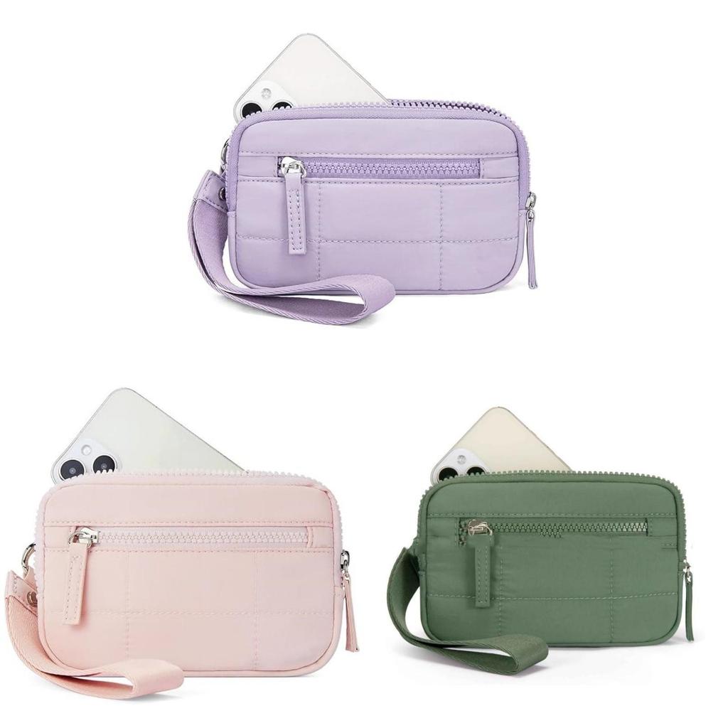 Mini Fashion Ladies Wallet With Nylon Quilted Phone Pocket For Daily Use