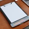 A4 File Storage Clipboard 2 In 1 Metal Clip Rustproof Folder Nursing Clipboard with Pen Case for Office