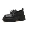 College style lace-up loafers women's 2025 new British ins Maillard platform small leather shoes Jk single shoes