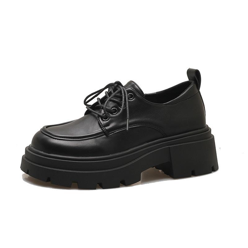 College style lace-up loafers women's 2025 new British ins Maillard platform small leather shoes Jk single shoes