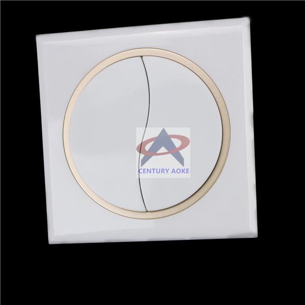 Aoke 86-Type 2-Button Wireless Remote Wall Panel No