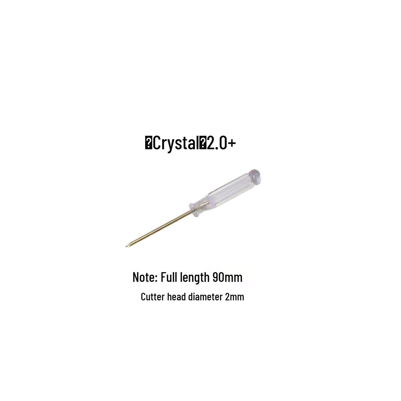 Phillips & Flathead Crystal Screwdriver Set - Transparent Handle, Variety of Lengths
