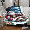 1pc Santa Claus, Polar Bear Blanket Lightweight Flannel Throw for Sofa Bed Travel Camping Livingroom Office Couch Chair