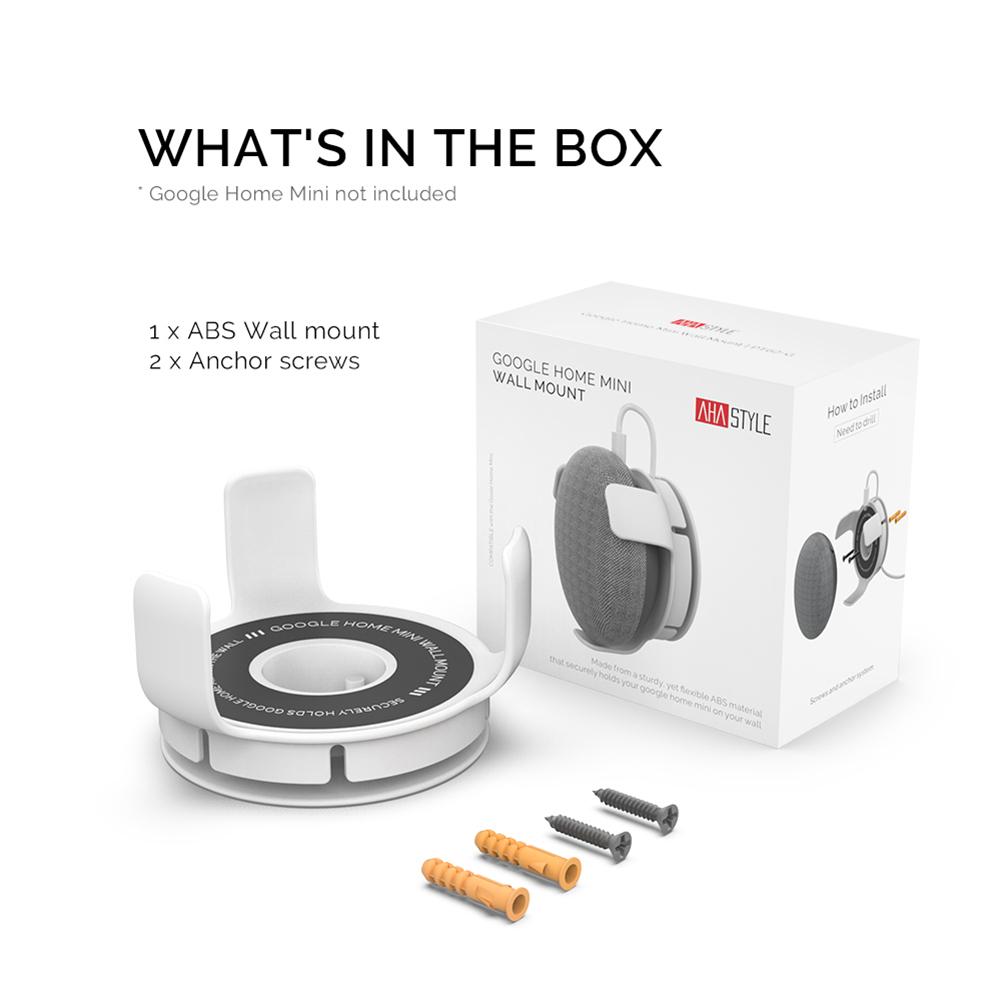 For Google Home Mini Wall Mount Holder Cable Management Mount Holder Kitchen Audio Bathroom Speaker Accessories