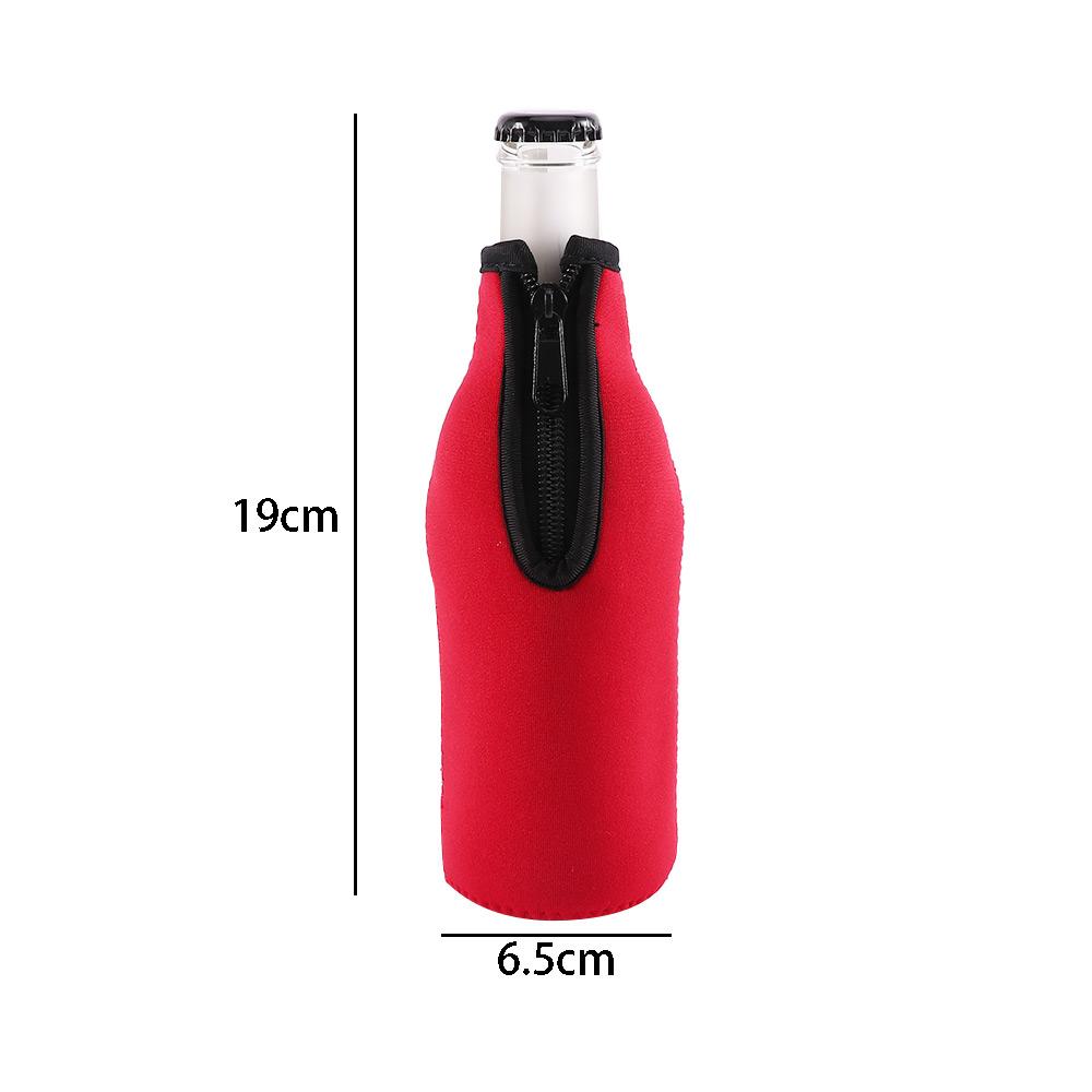 Beer Zipper Insulated Neoprene Protective Cover Wine-bottle Bag Bottle Coolers Bottle Holder