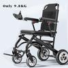 Fauteuil Roulant Électrique Pliant Ultra Léger 9.8kg Approuvé par les Compagnies Aériennes Fauteuil Électrique en Fibre de Carbone pour Personnes Âgées avec Contrôle par Application Scooter Intelligent