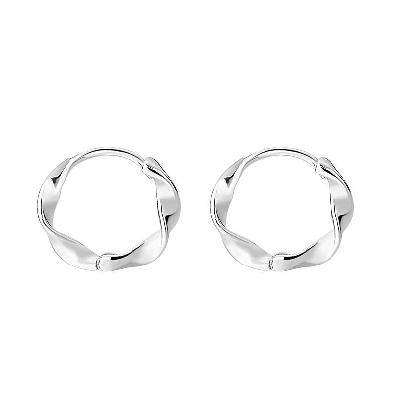 Mobius Ring Earrings Are Simple and Versatile The Ears Are Covered with Ears and Ear Holes You Don’t Need To Take Them Off When Sleeping