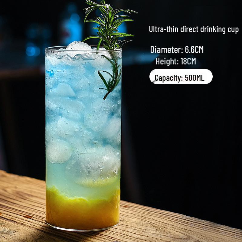 Ultradünnes Kristall-Collins-Glas für Cocktails und Whiskey