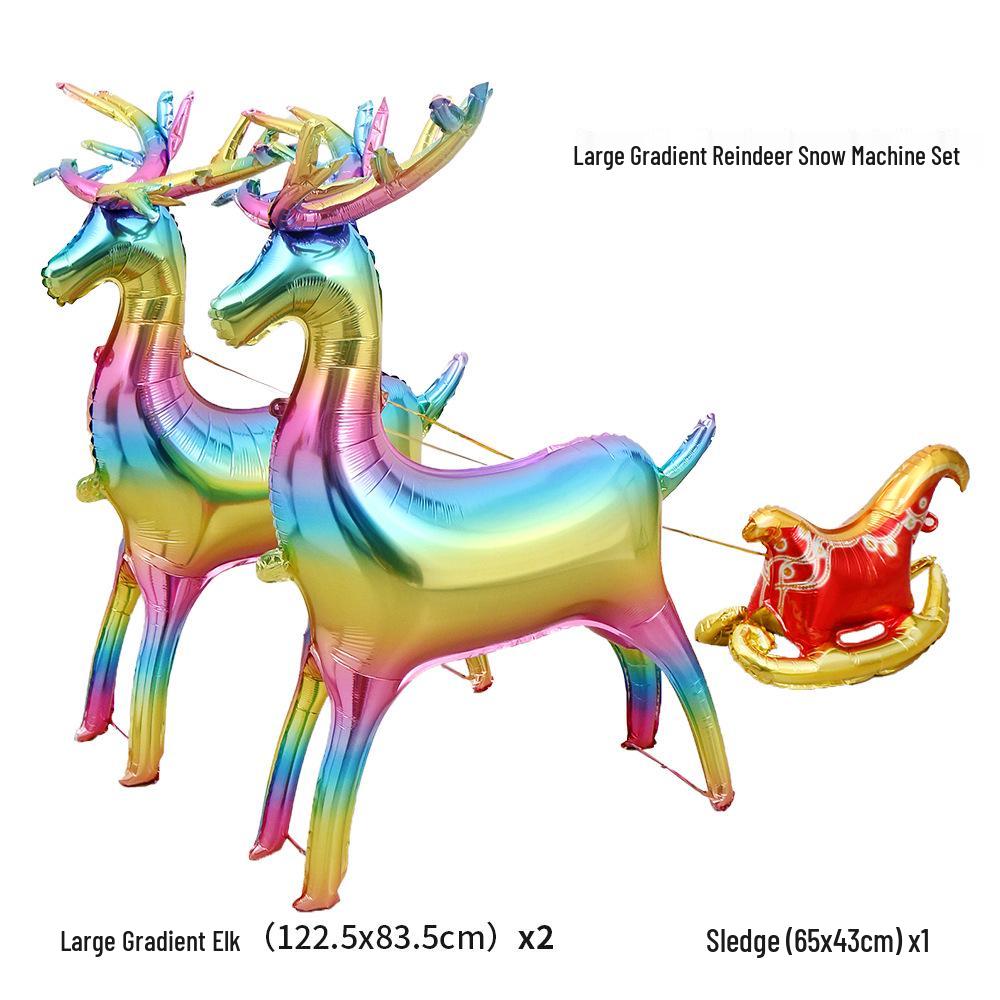 

3D Золотой Олень Алюминиевый Фольгированный Шар - Украшение для Рождественской Вечеринки