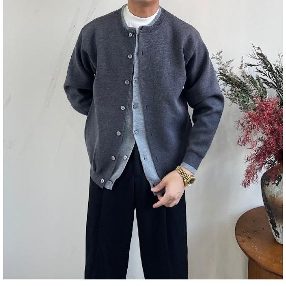 Men's Coat Spring and Autumn Trendy Brand Ruoshuai Sweater New Trendy High-Grade Casual round Neck Sweater