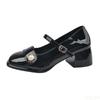 Fashion Chunky Design Ladies Casual Party Shoes 2025 New Model Versatile Comfortable Women's High Heels Gentle Retro Women Shoes