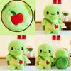 Cute Green Apple Turtle Plush Toy Adorable Stuffed Animal Backpack For Kids