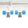 1 Pair Skateboard Trucks and Wheels PU Longboard 3.2 Inch Trucks Wheels Combo Set for Cruiser Alumin