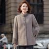 Mom autumn and winter mink fleece jacket fleece thickened woolen top middle old lady fashion woolen jacket