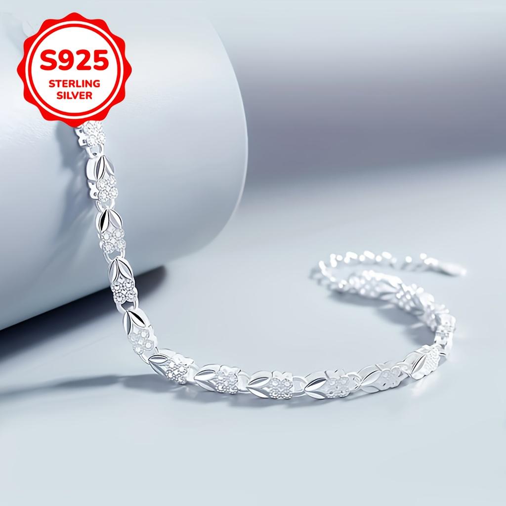 צמיד כסף סטרלינג 925 וינטג', בסגנון בוהו שיק עם סוגר מתכוונן, מושלם ללבוש יומיומי ולמתנה