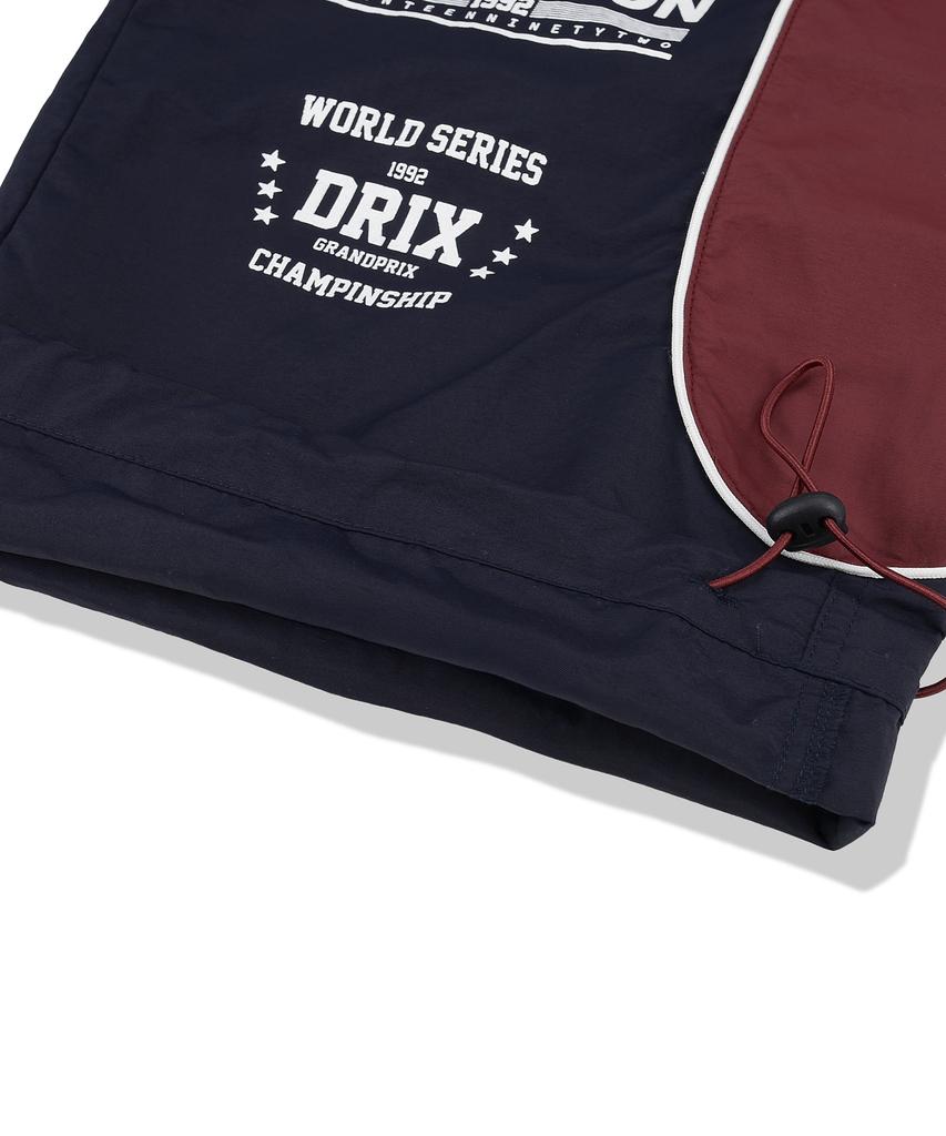 DRIX Contrast Piping Racing Pants_Navy
