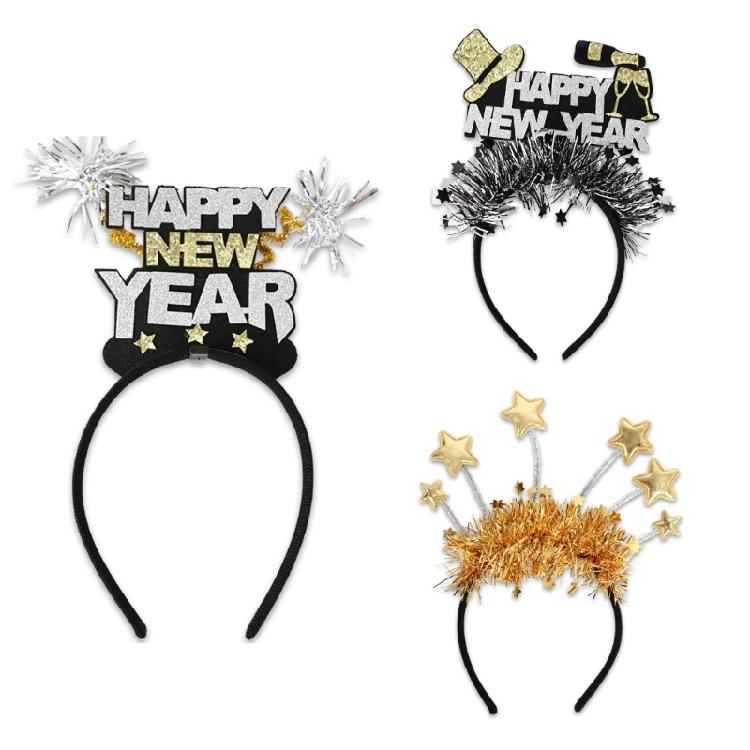 

New Year Headwear Headband Photo Party Cosplay Costumes Blingbling Accessories