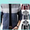 Mens Zip Up Cardigan Sweater Shawl Knitted Jumper Coat Jacket Warm Knitwear Tops