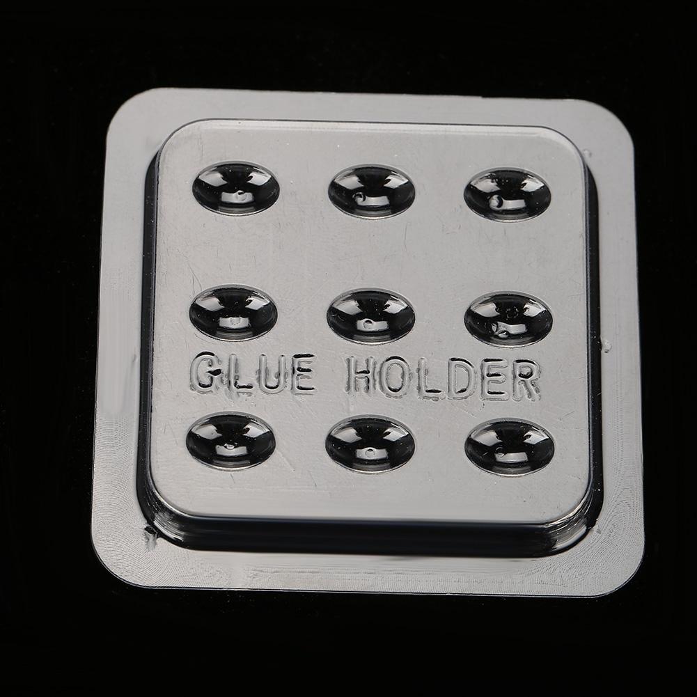 10 Pcs Plastic False Eyelash Glue Gasket Eyelash Extension Holder Adhesive Pallet