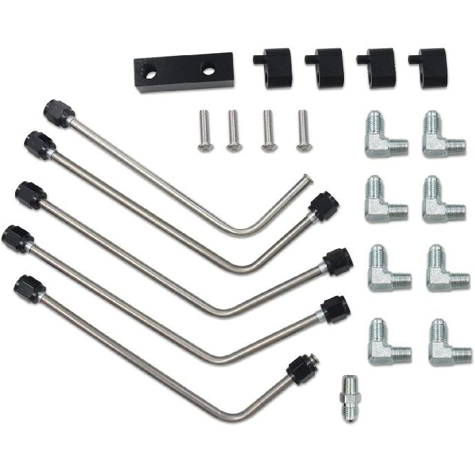 AN4 Fuel Brake Line,LS Coolant Crossover Steam Vent Kit Fit for LS1, LS2, LS3, LS6, LS7, LS9, LSX