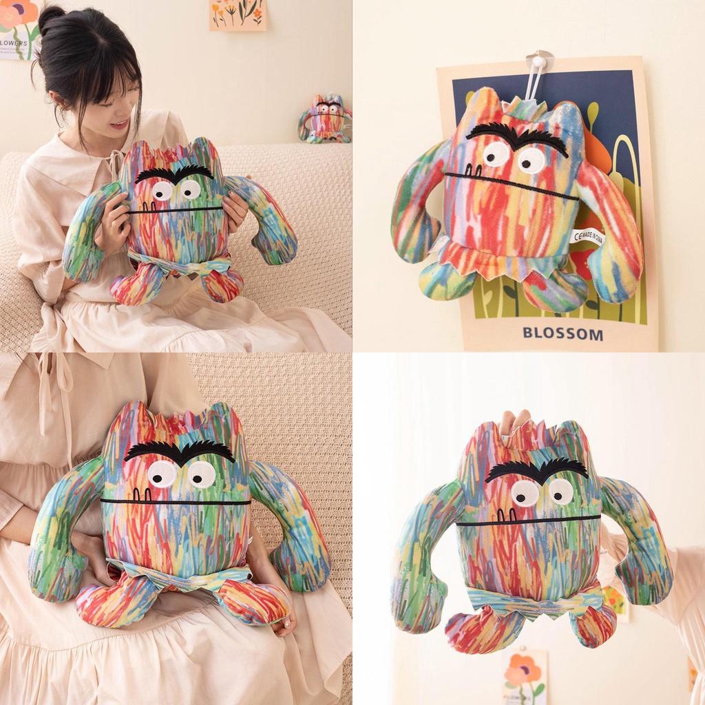 Das Farbmonster-Plüschtier – weich und kuschelig – erhältlich in 15 cm, 25 cm und 35 cm (Optionen)