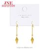 Brass Gold-Plated Earrings Korean Style Simple Personality Tassel Leaf Ear Hook Earrings Female Factory Direct Sales