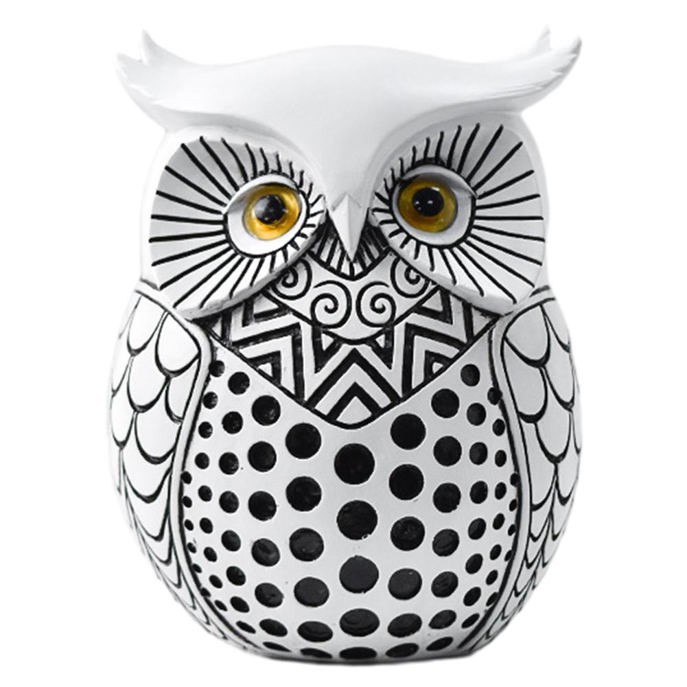 Современные Точки Статуэтка Совы Простые Фигурки Совы Мудрости Смоляные Подарки для Любителя Сов