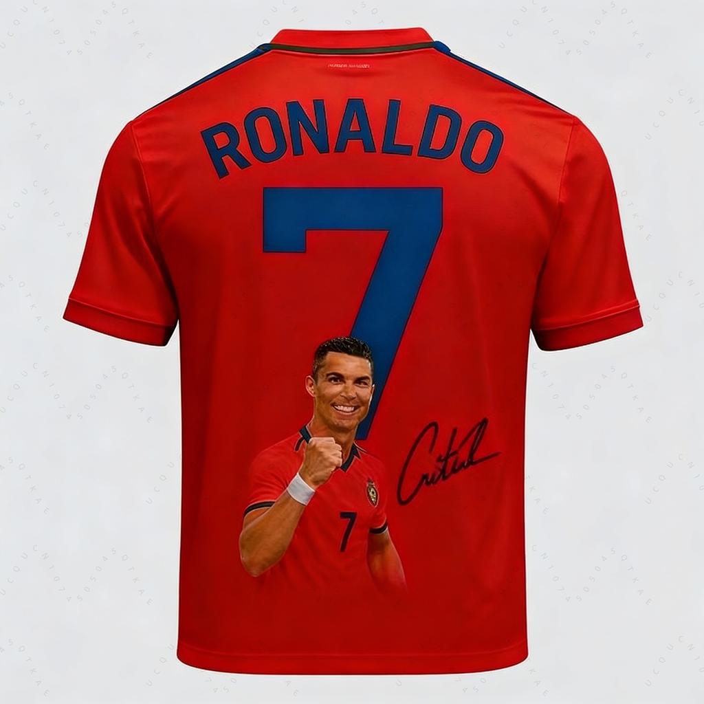 2026 Nuove T-shirt Calde in Vendita Cristiano Ronaldo Modello Stampato Moda Collezione Commemorativa per Fan Uomo Top Sportivi da Esterno