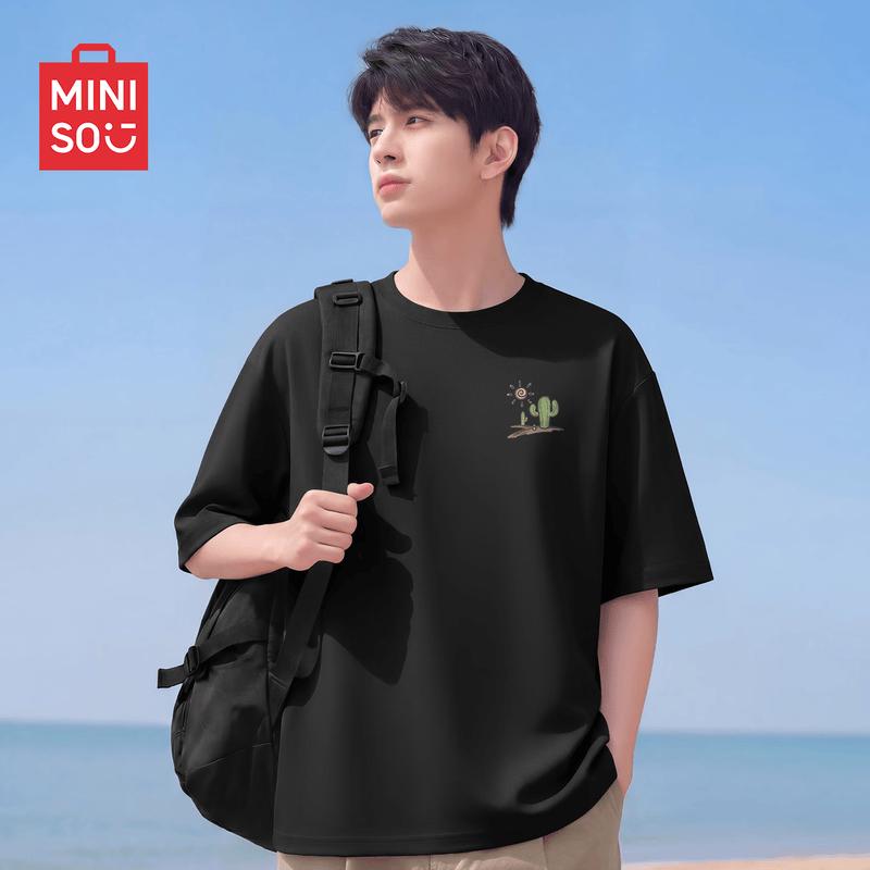 MINISO Men's Ice Silk Short Sleeve T-Shirt