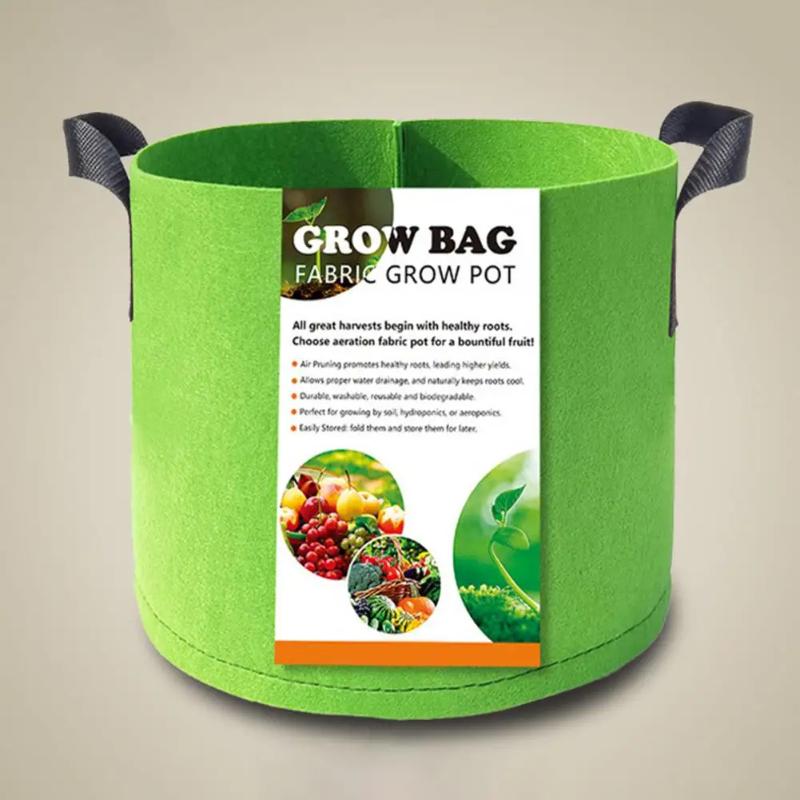 Gallon Plant Grow Bag with Handles Non-woven Fabric Vegetable Planting Bag Vegetable Plant Pot Grow Bag Garden Farm Planter Bags