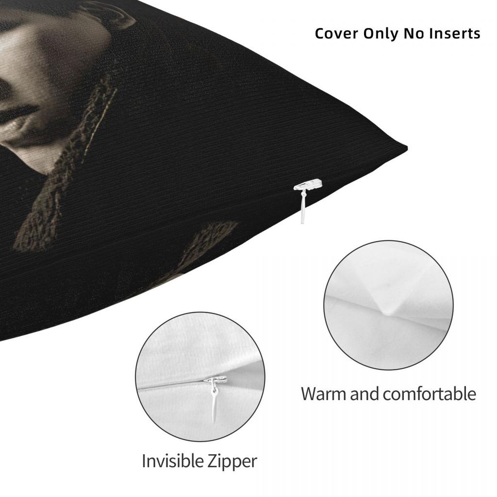 Marilyn Manson Gothic Singer Pillowcases Merch Soft Cushion Cover Pillow Covers Living Room Decoration Zipper Multiple Sizes