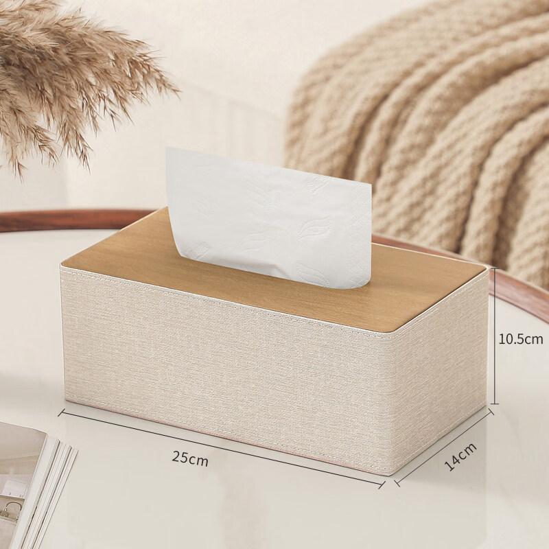 

Qianyu Modern Minimalist Faux Leather Tissue Box