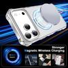 For iPhone 17 Pro Crystal Clear Phone Case,Compatible with MagSafe Slim Shockproof Stand Transparent Cover For iPhone 17 Pro Max