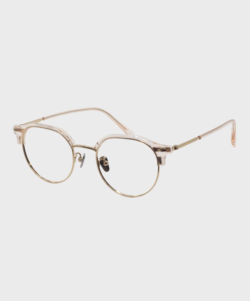 Deumeuaen A-Side 18 Titanium Browline Glasses