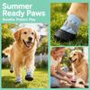 4Pcs Breathable Dog Mesh Shoes Non-Slip Foot Covers Fashion Dog Paw Protectors  Walking Running