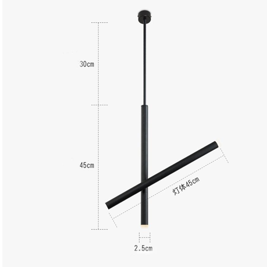 Adjustable 10W Long Tube LED Track Light Double Head LED Rail Track Spotlight for Clothing Store Bar restaurant Shop Decor
