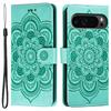 For Google Pixel 10 Pro XL/9 Pro XL Case PU Leather Mandala Imprinted Design Wallet Phone Cover