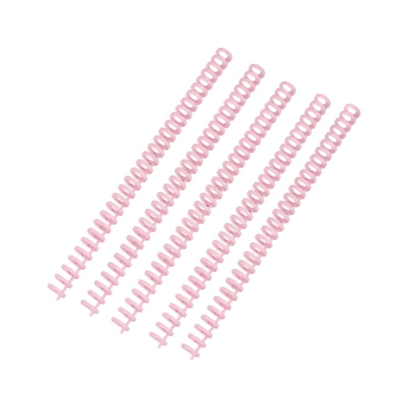 5Pcs 30 Rings Plastic Binding Coil Cuttable Binder Spine 30 Hole 12mm Binding Coils for Binder Planner Journal Notebook