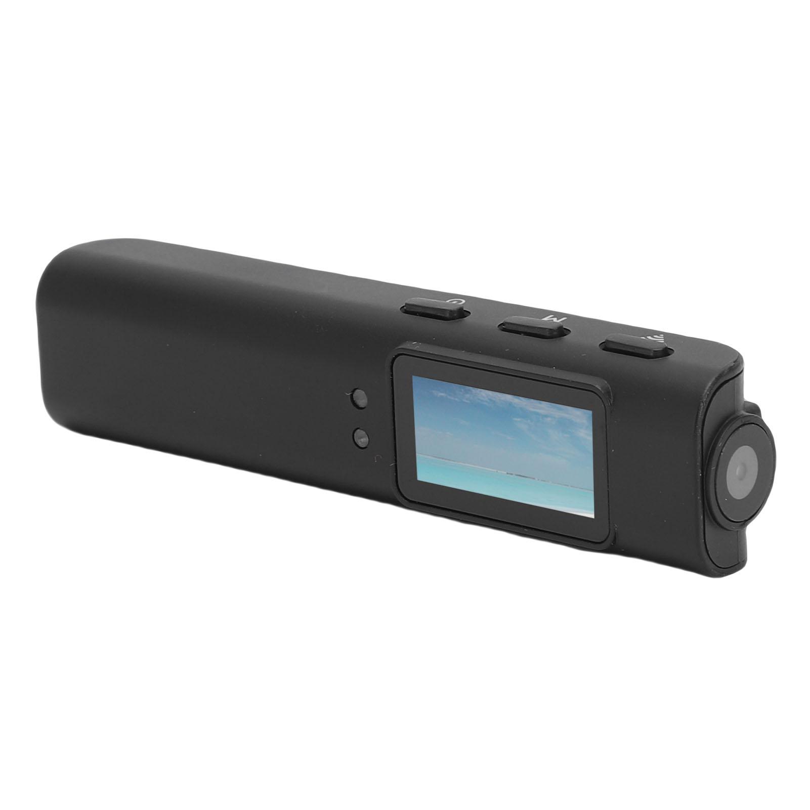 

WIFI Glasses Sports Camera 2.7K 30fps HD 110 degrees Wide Angle 0.96 Inch Display FPV Camera with Glasses APP for Work чорний