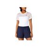 New Asics T Shirt Women's White/Pink 2042A262-108