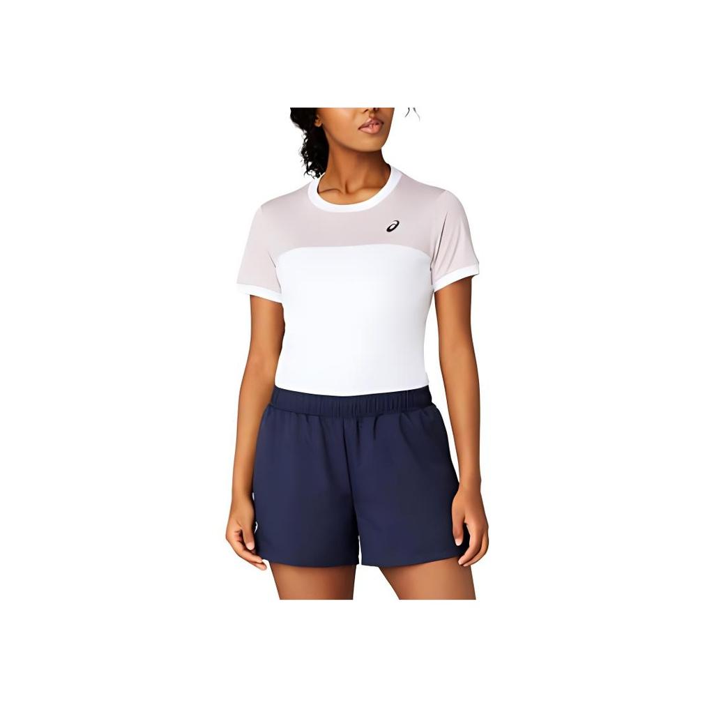 New Asics T Shirt Women's White/Pink 2042A262-108