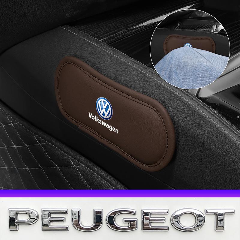 Car Pillow Car Knee Pad Elastic Memory Foam Leg Pad Styling Valve Cap For VW Golf Amarok T5 Phaeton Teramont ID3 Tiguan T-Cross