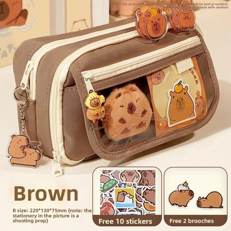 Dolphin Nine Layer Pen Bag Large Capacity Pain Pack Pen Bag Multi Functional Stationery Box Pen Box Back To School Season