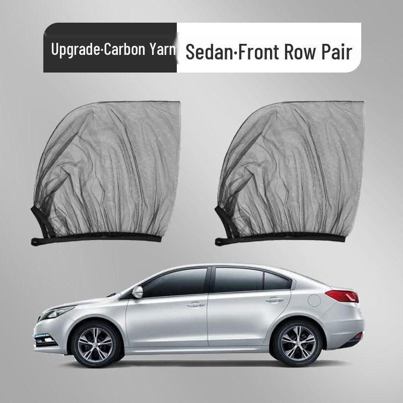 Car Window Mosquito-Proof Sunshade: Insect Net, Sun Protection, Ventilation & Heat Insulation.