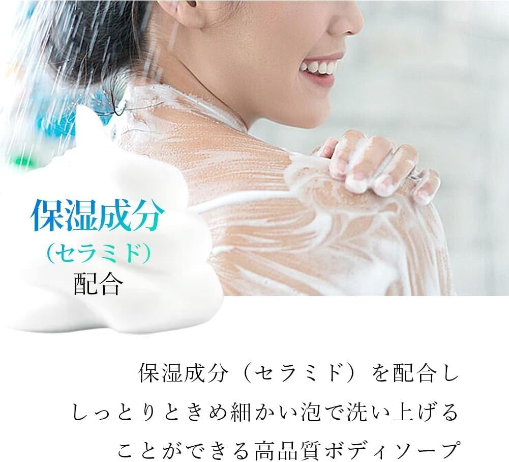 Large Capacity, Unscented, Clear Refillable Body Soap for Commercial Use - HOKUTO Shield Clear Body Soap - Made in Japan - Suitable for Public Baths,