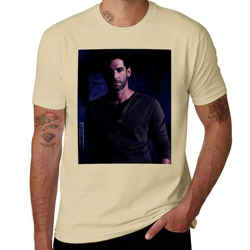 Tom Ellis Night T-Shirt heavyweights oversized men t shirts