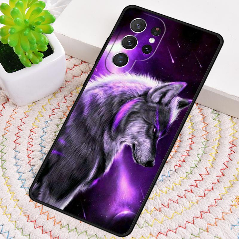 Moonlight of the Wolf Silicone Phone Case For Samsung Galaxy note 10 pro S26 S25 S24 S23 S22 S21 Plus S25Ultra Capa Cover